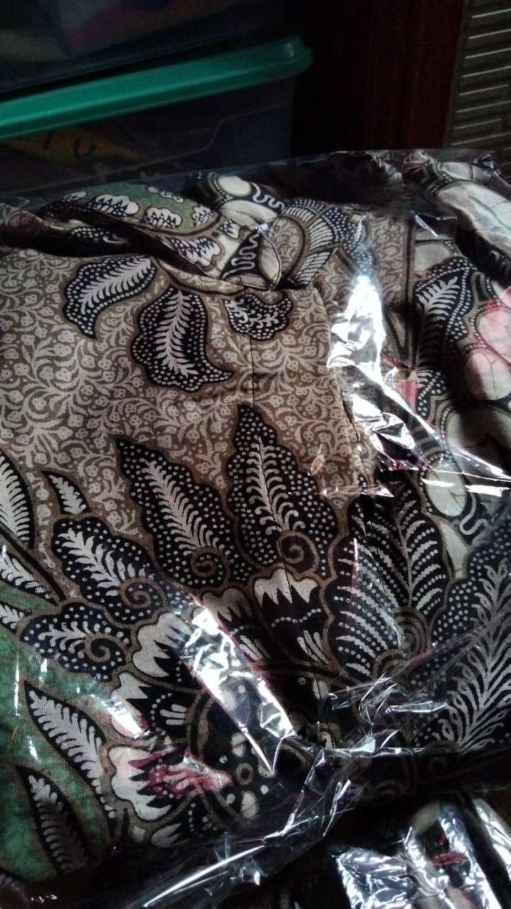 Outer Batik Tunik Zipper Depan S M L Xl Xxl Xxxl  Dolby Dolbi Dobby Doby