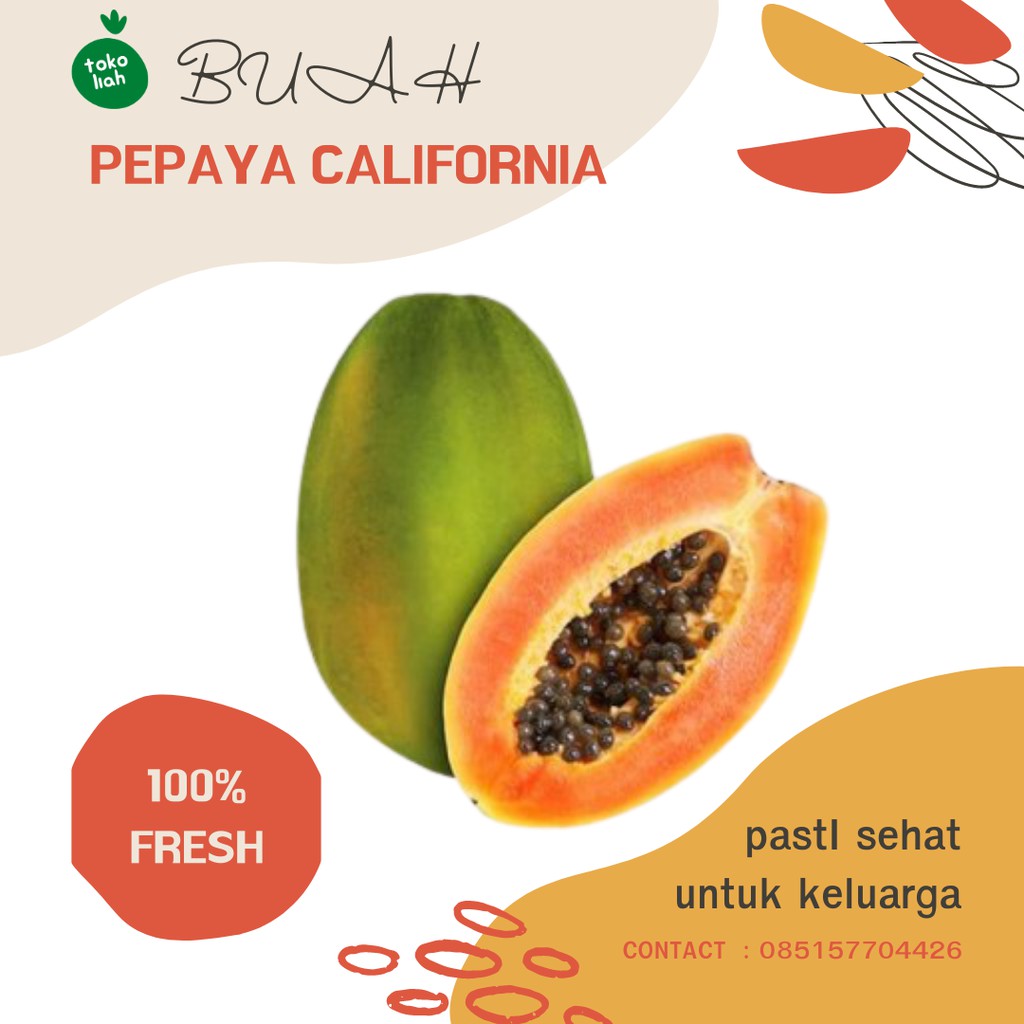 

BUAH PEPAYA CALIFORNIA PREMIUM SEGAR PEPAYA KALIFORNIA KATES GANDUL BUAH SEGRA