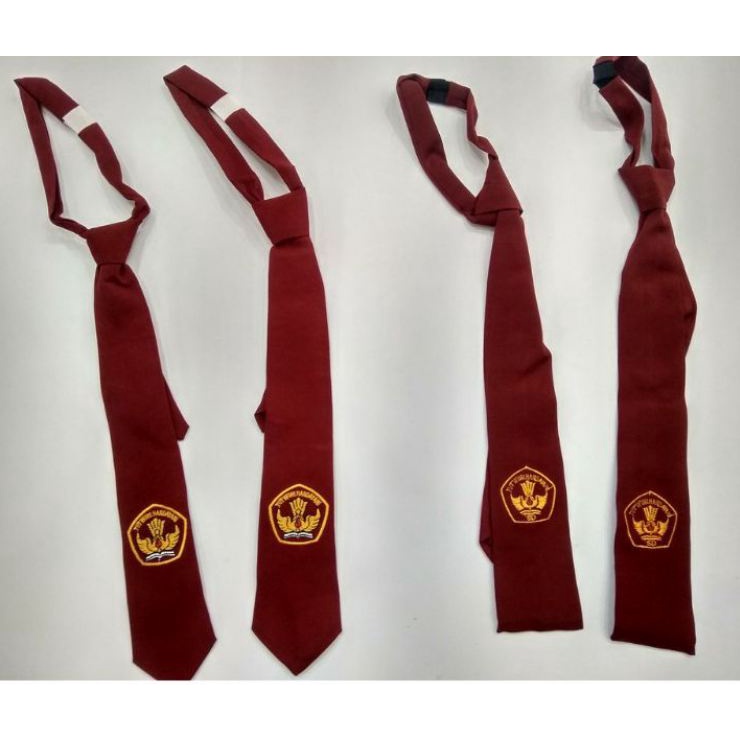 Dasi SD Panjang Bordir Perekat-Dasi SD Panjang Bordir Prepet-Dasi SD-Dasi Sekolah