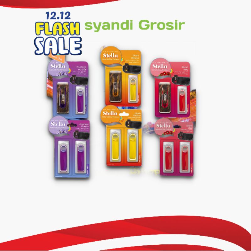 STELLA CAR PARFUME SET & REFILL 8ml - PARFUM MOBIL