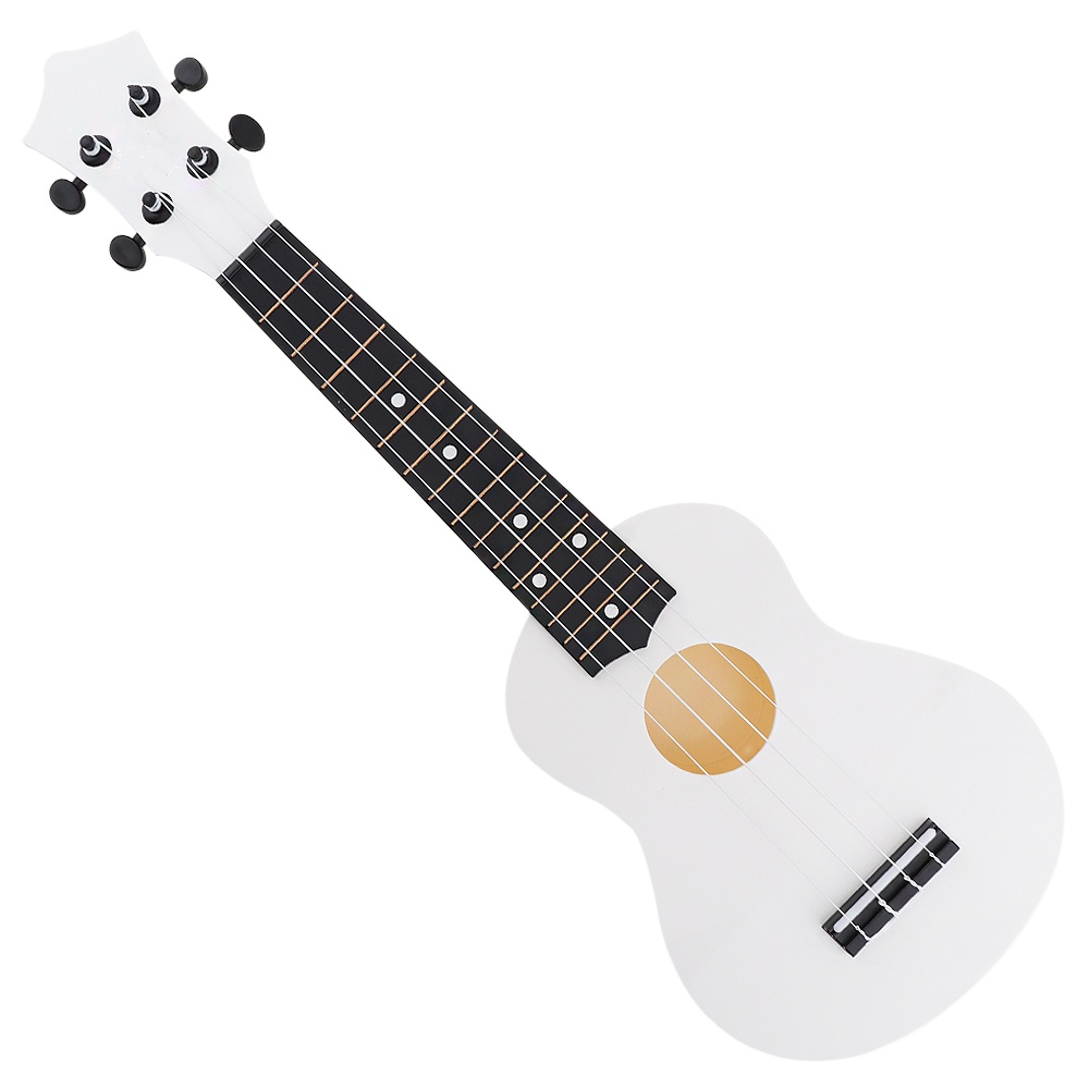 Gitar Ukulele Soprano Hawaii 4 Senar Ukuran 21 Inci Dengan Pick Untuk Anak / Pemula