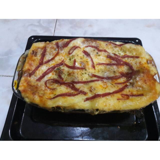 

Lasagna personal cheese beef baked premium jakarta