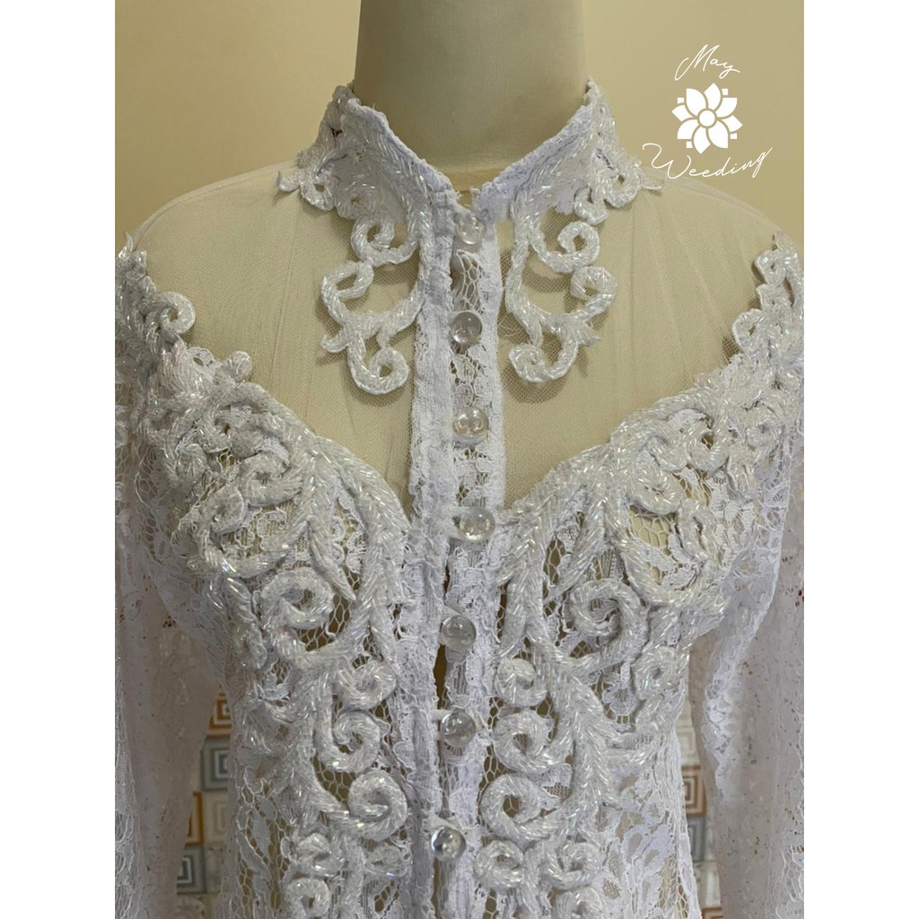 Kebaya Akad Brokat Pengantin