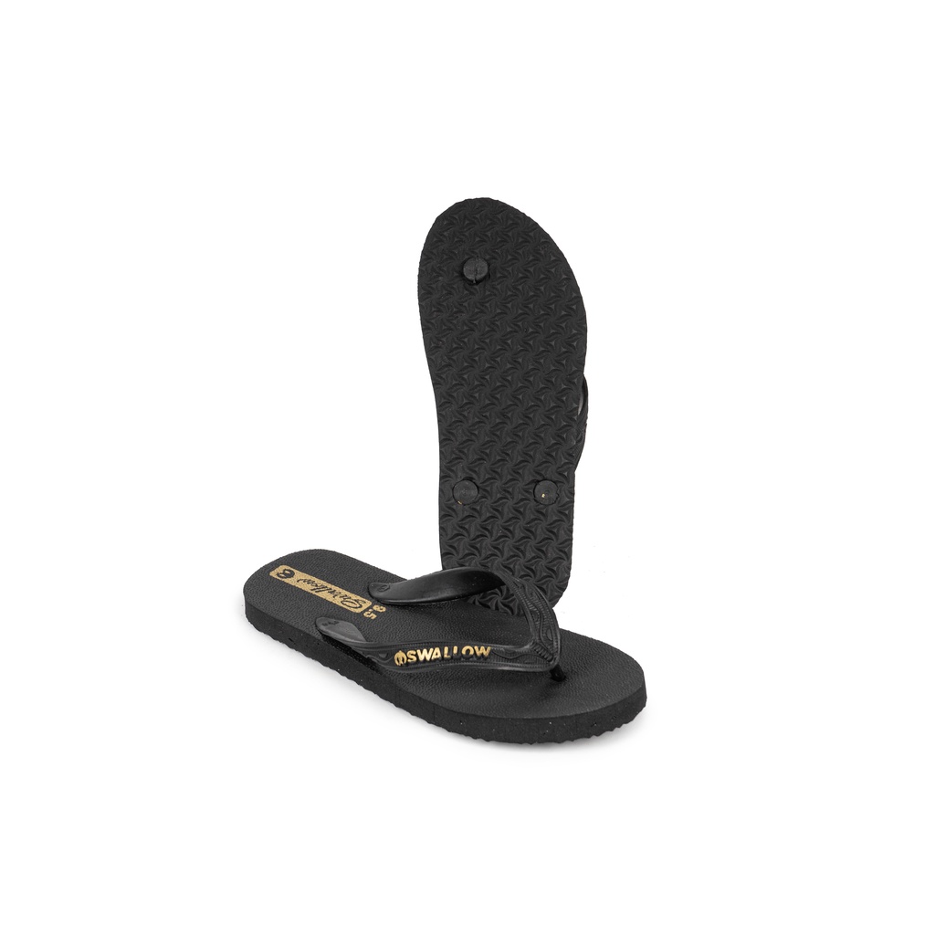 Sandal Jepit Modern Swallow Black Gold Fashion