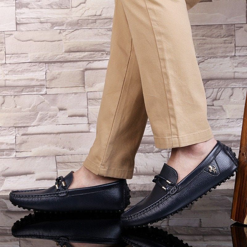 Sepatu Kulit Pria Pantofel Ferrari Casual Kerja Kantor Formal Slip On Santai Keren Hitam dan Coklat