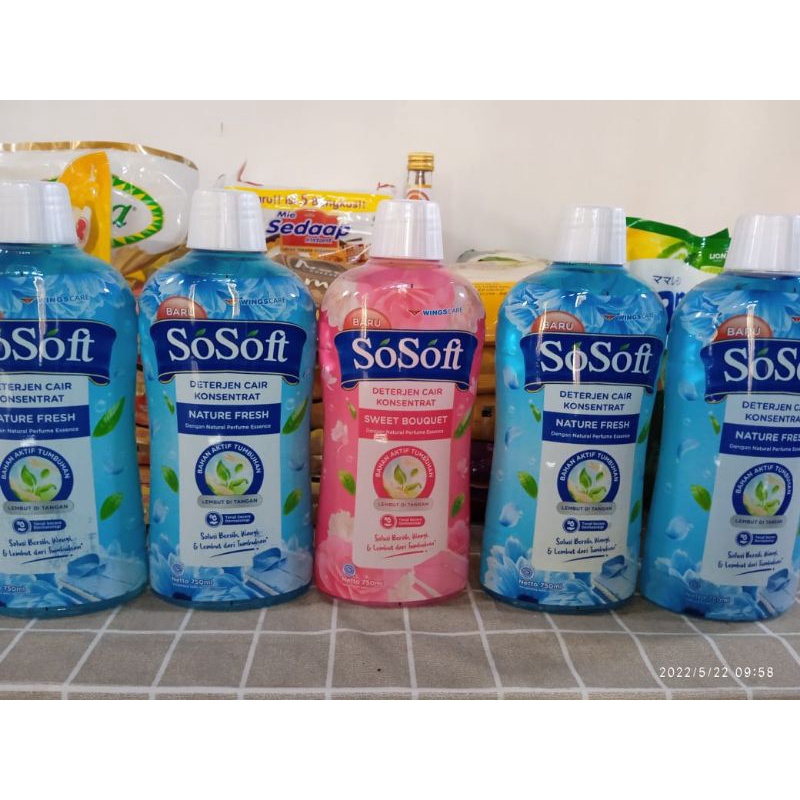 sosoft detergen cair sosoft detergen cair 750ml