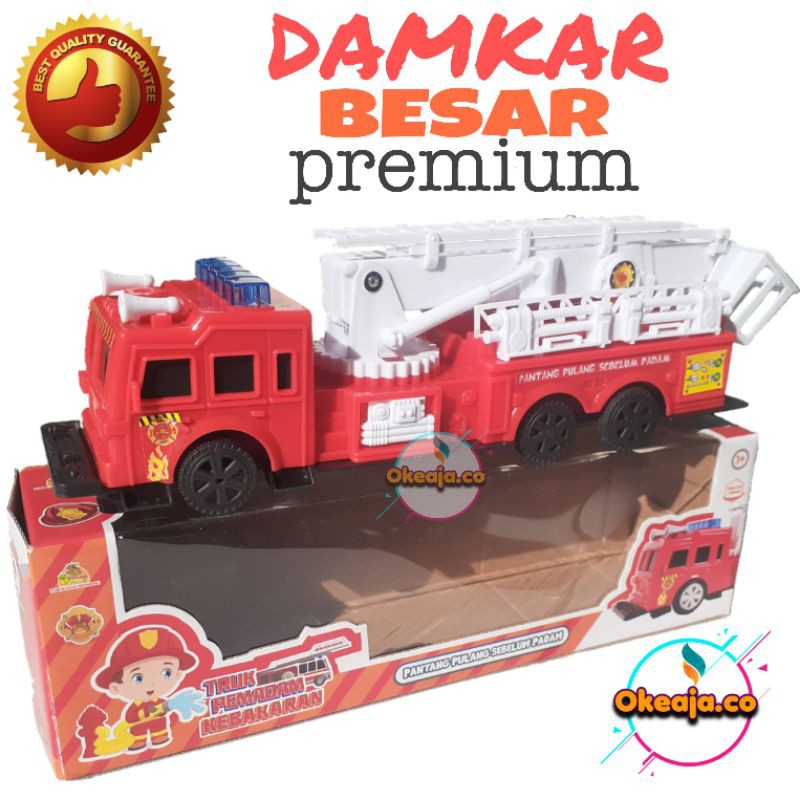 Mainan anak mobil mobilan damkar pemadam kebakaran ukuran besar murah