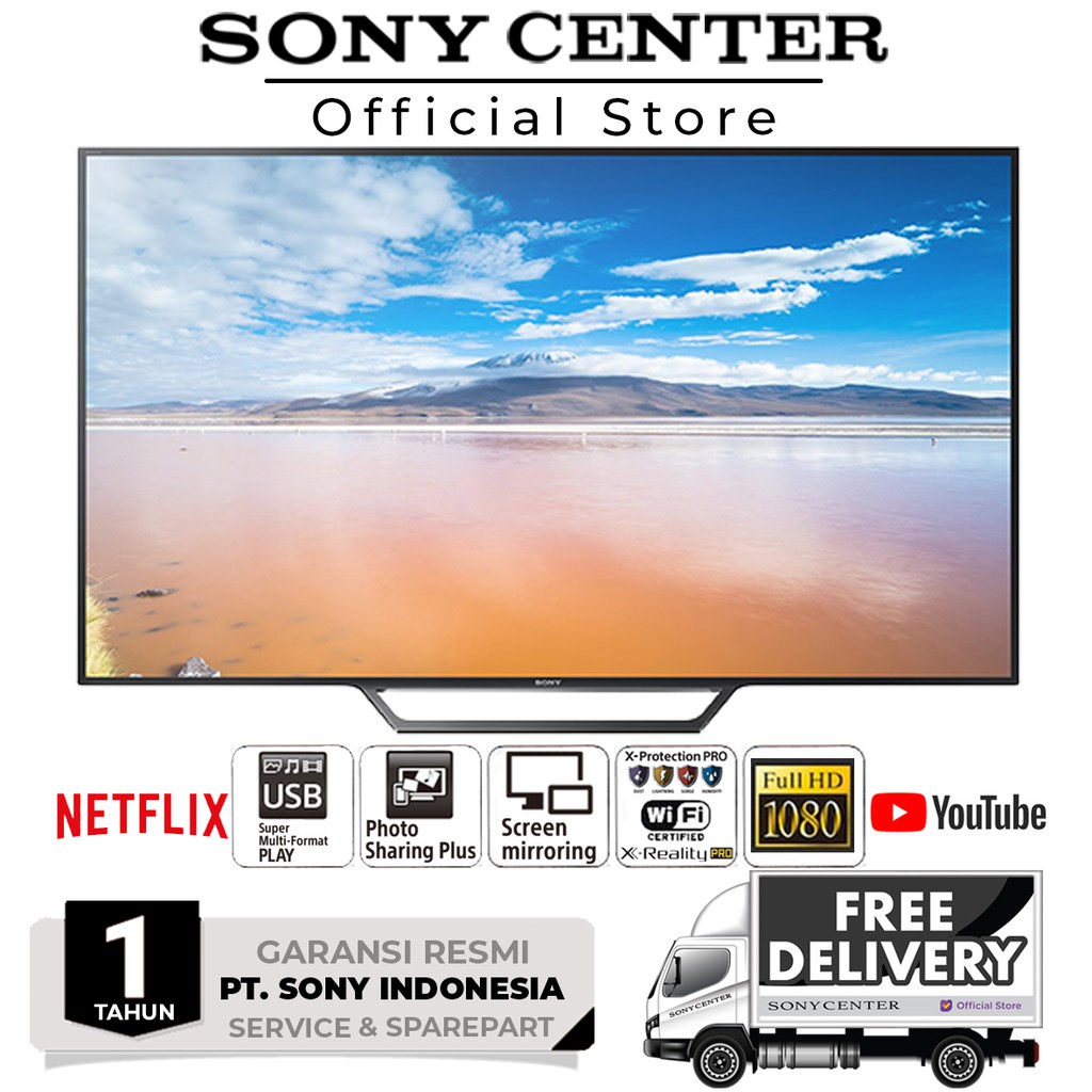 SONY BRAVIA KDL-40W650D 40 Inch FULL HD SMART LED TV YOUTUBE 40W650D W650D