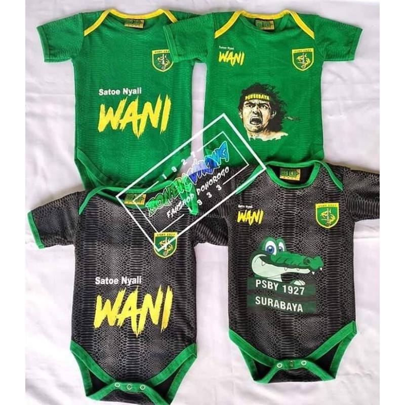 Baju Bayi Persebaya / baju bayi persebaya / jumper bayi persebaya / pakaian bayi persebaya
