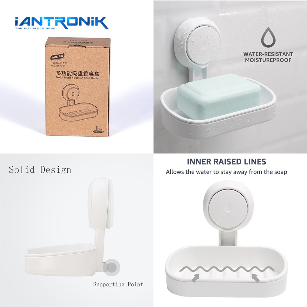 KIYOTE Soap Holder Vacuum Suction Cup Hook - Tatakan Tempat Sabun Tempel Dinding