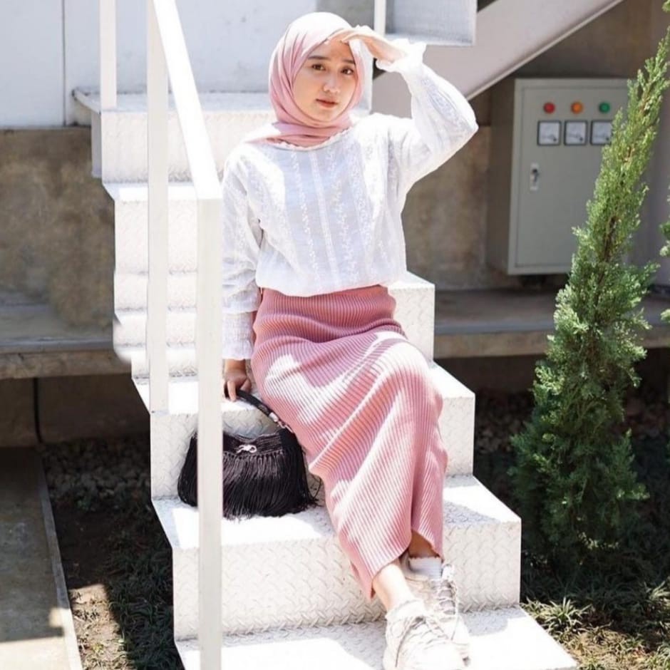 ROK SPAN RAJUT TEBAL/ ROK KNITTED ROK RAJUT  PREMIUM SKIRT KNIT PANJANG