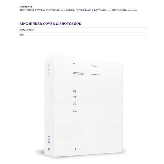 [READY] BTS MEMORIES OF 2017 CD Photobook Postcard Photocard