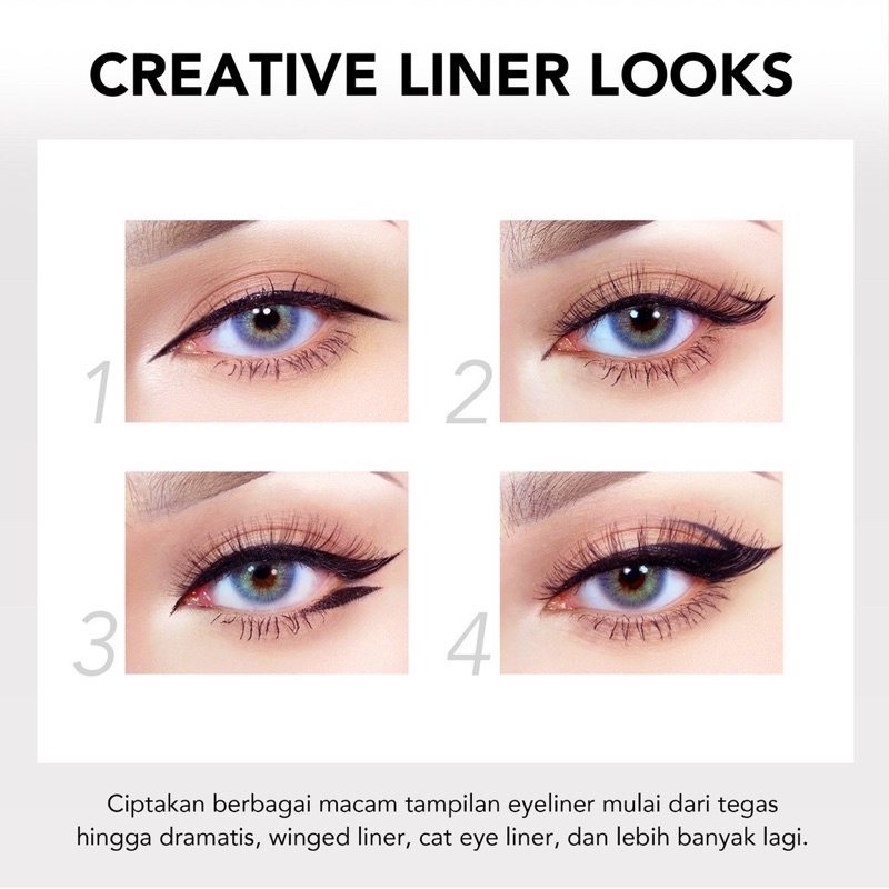 YOU Ink Black Liquid Liner / Eyeliner Liquid You / Eyeliner Cair ( YOU MAKEUPS OFFICIAL STORE )