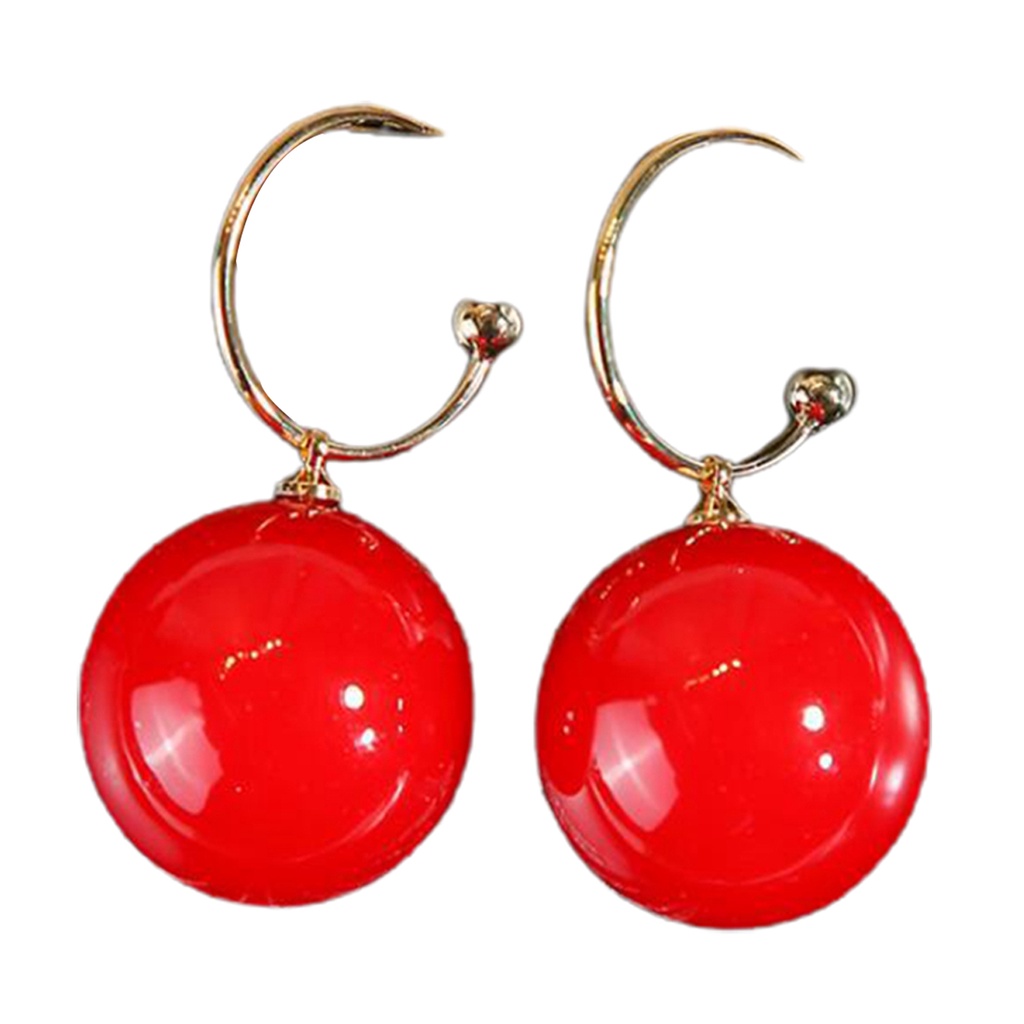 Hu Hu Hu Hu Hu Alat Bantu Pasang Kacamata♡ Anting Tusuk Gantung Bentuk C Hias Mutiara Imitasi Untuk Wanita