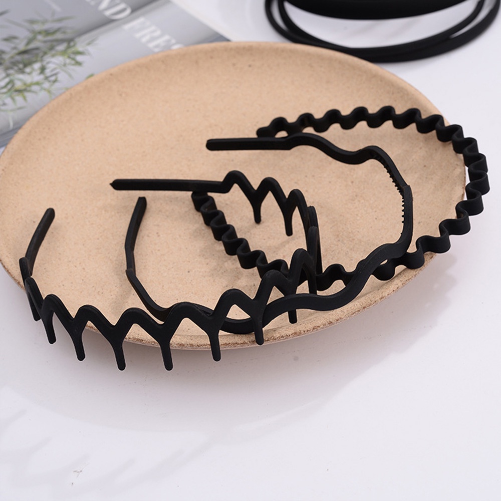 【COD Tangding】Black Series Frosted Acrylic Plastic Headband Korean Hairband Fashion Hair Accessories