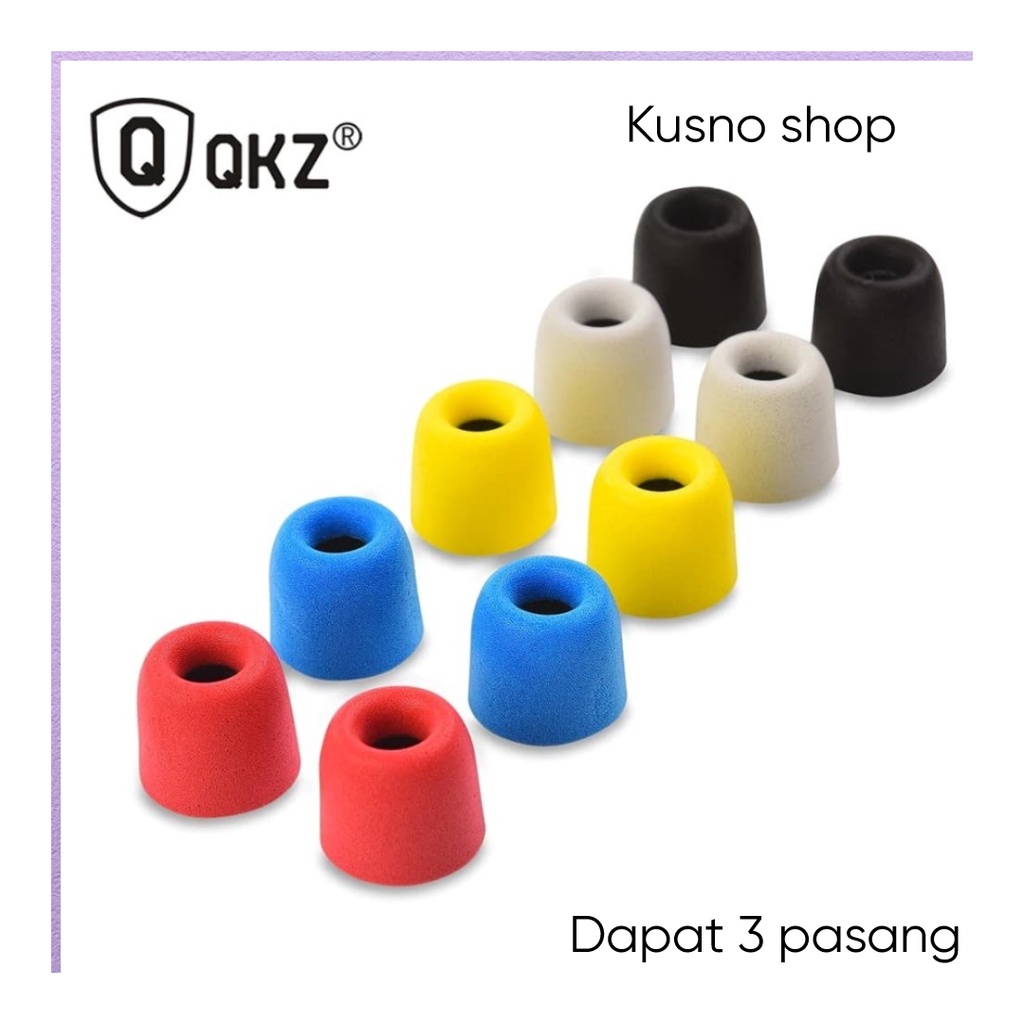 QKZ T400 Earphone Tips Memory Foam Noise Isolating Memory Foam Ear