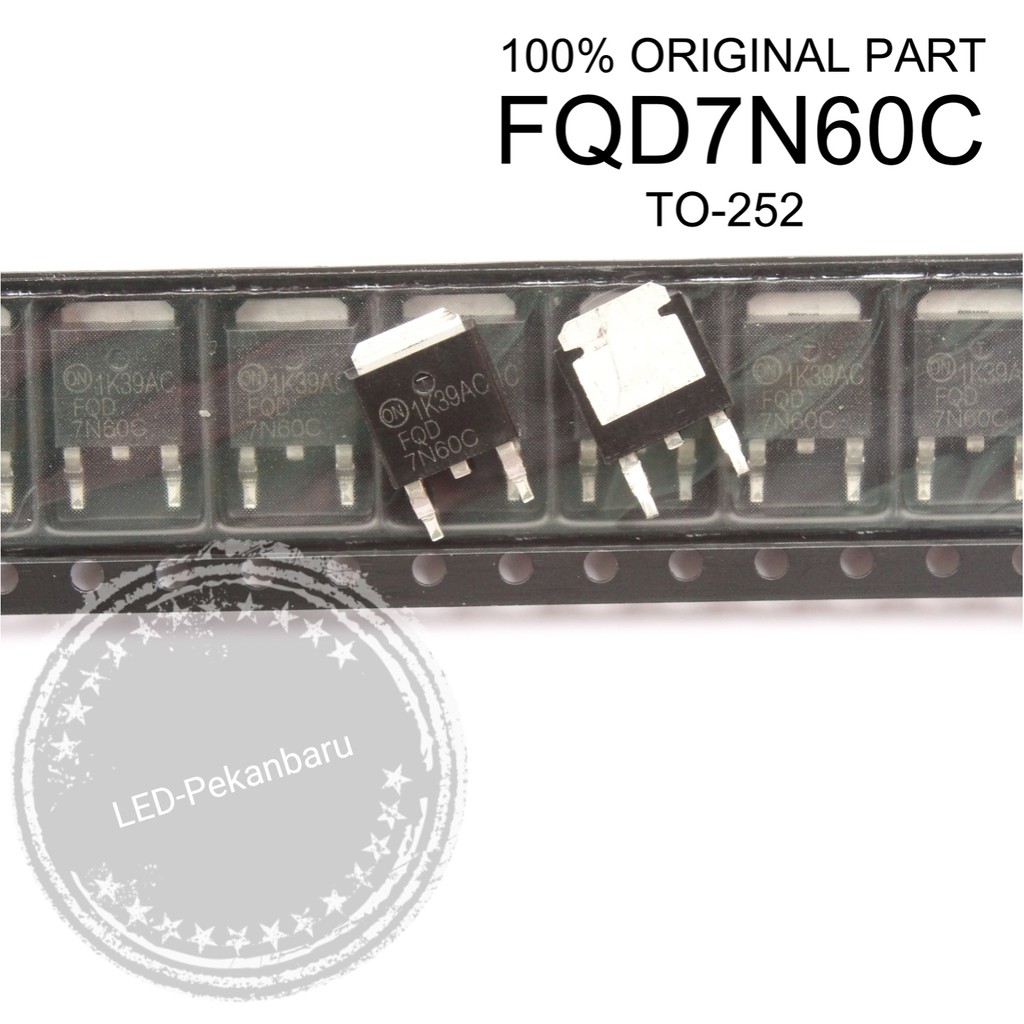 ORIGINAL MOSFET FQD7N60C FQD7N60 7N60C 7N60 TO-252 SMD TO252 ORI ON