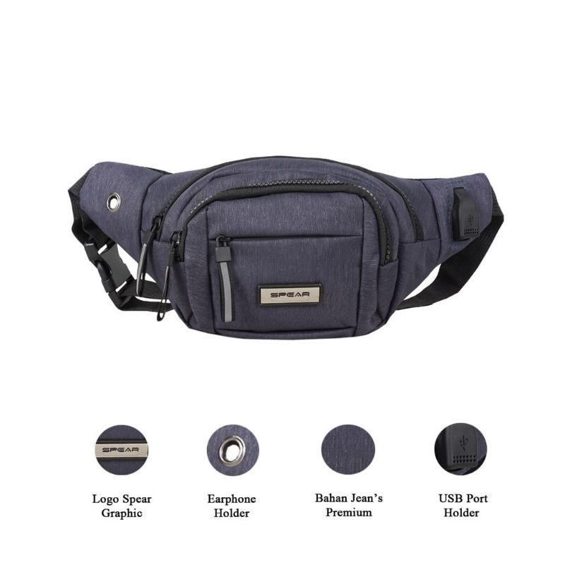 Waistbag  Spear Tas pinggang pria original