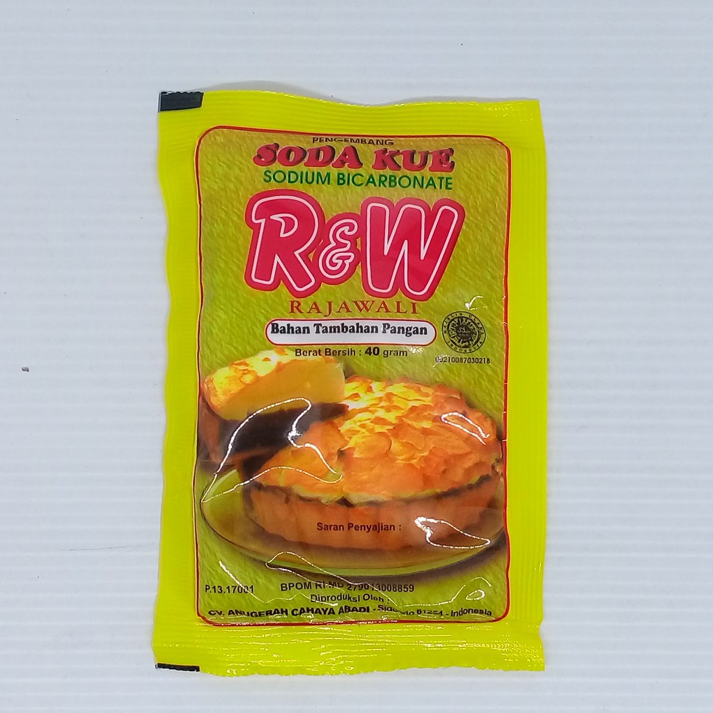 

R&W Soda Kue Sodium Bicarbonate Bahan Tambahan Pangan 40 gram