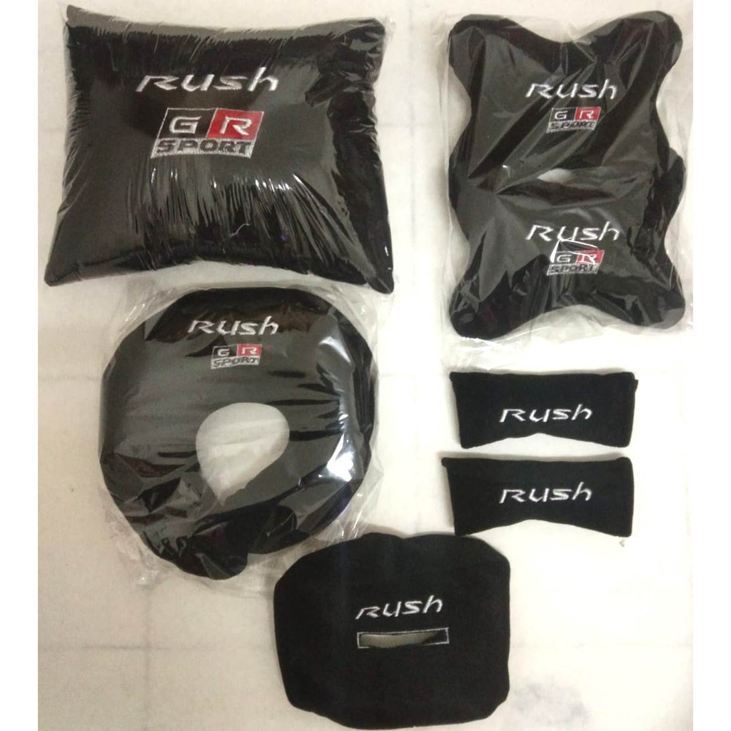 Aksesoris Interior Headrest sandaran kepala Toyota All New Rush GR Sport 5 in 1