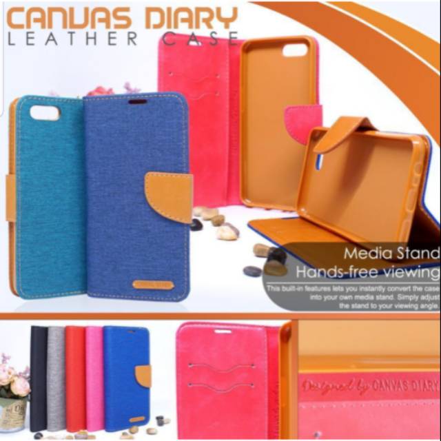 

Flipcase Canvas Diary Iphone 6 / 6+ / Cover Canvas Diary Iphone