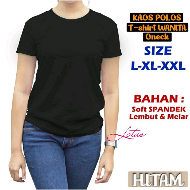 TSHIRT WANITA - KAOS POLOS WANITA - BAJU ATASAN - KAOS ABG L , XL , XXL