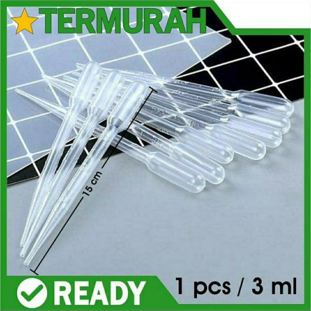 Pipet tetes 3ml / Pipet takar / alat takar / Takaran / Pipet plastik / Kutir / Artemia