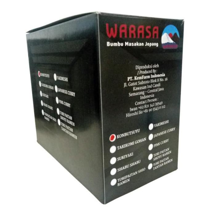 

Sale Warasa Konbutsuyu 50 Gr 100% Halal No Msg (12 Pcs)