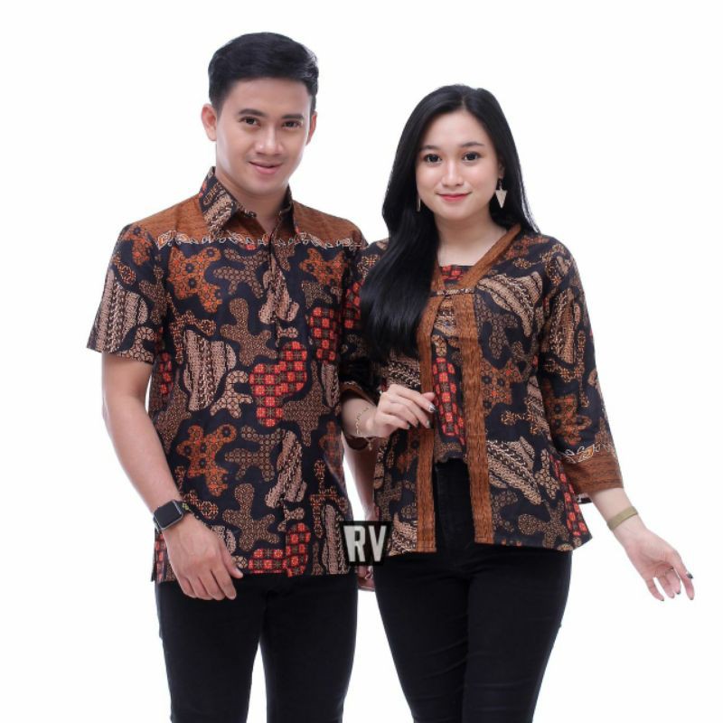 [ BISA COD ] Maura Couple - Sania Ruffle Batik Couple Seragam Batik Garansi Termurah Shopee Batikid-PULAU