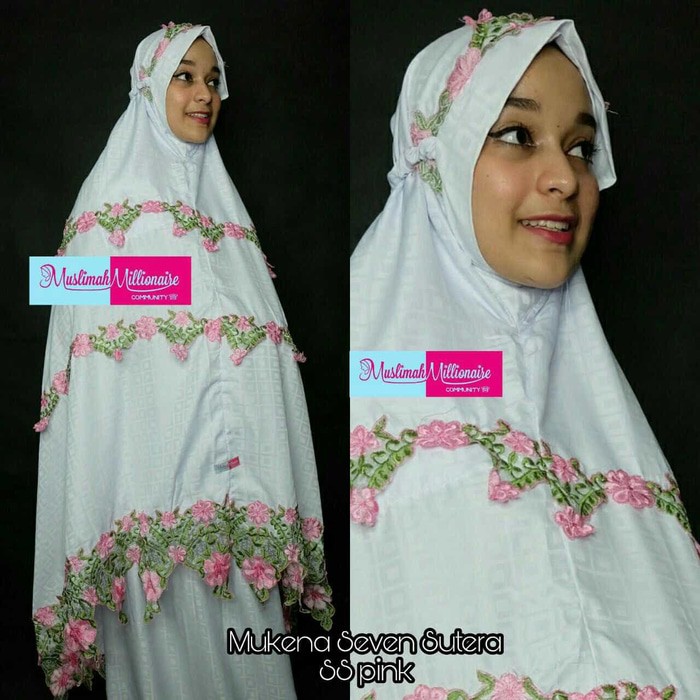 Terbaru !!! Azurra Shop Mukena Seven Sutera Mekenah Dewasa Fashion Muslim Murah