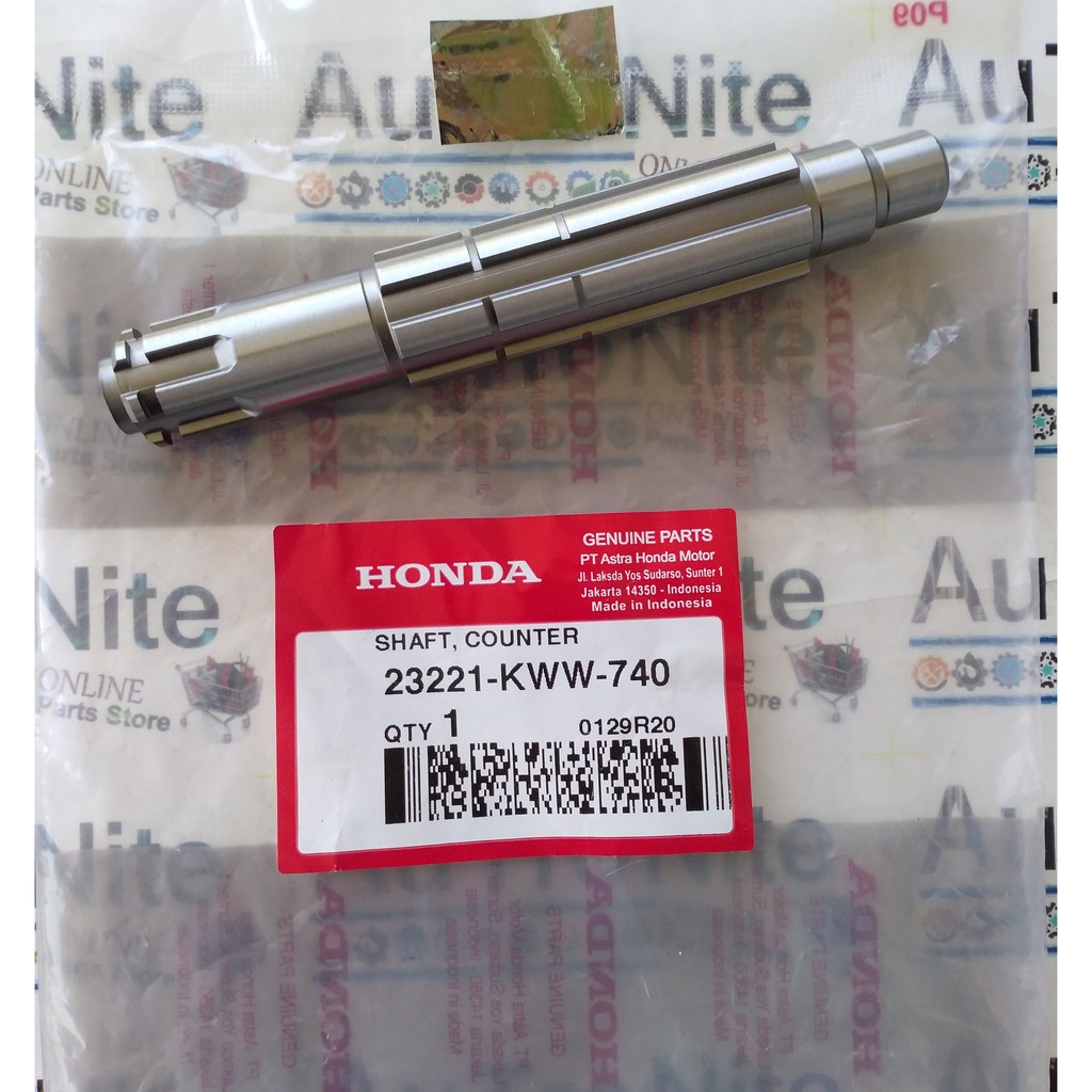 As Gear Depan Shaft Counter 23221-KWW-740 Original Honda Blade Absolute Revo 110 Karburator FI 23221