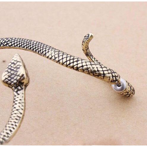 BRGUNIK Anting 1 Pasang Anting Gantung Model Ular Gaya Retro untuk Wanita Import A051
