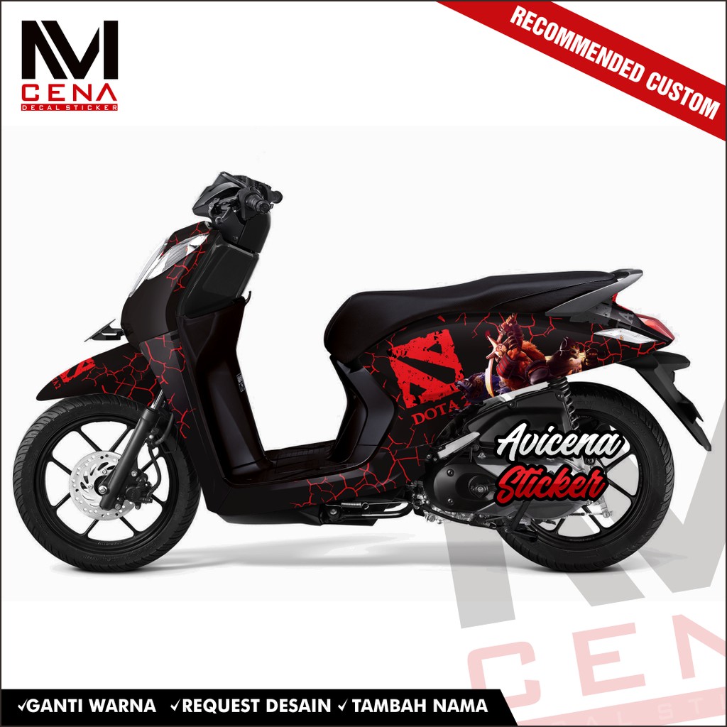 Sticker Decal Honda Genio Decal Sticker Genio Sticker Striping Decal Genio Full Body dota