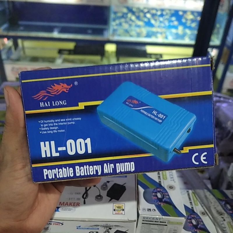 Aerator Baterai Aquarium Hai Long HL-001