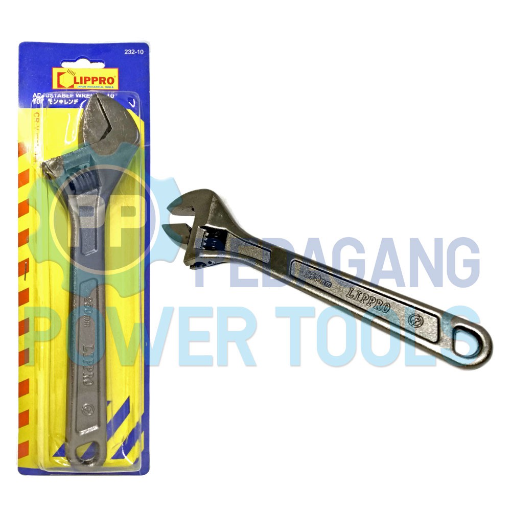 LIPPRO KUNCI INGGRIS 10 INCH KUNCI BAGO ADJUSTABLE WRENCH 10&quot; 232-10