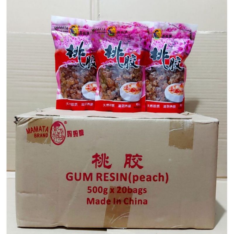 

Peach Gum Peachgum Resin Getah Persik Tao Jiao 100gr 1 ons Repack Mamata Brand Grade A Bersih