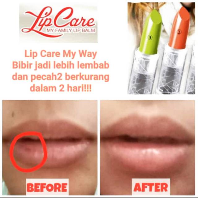 [READY] Lip Care Lip Balm My Way Rasa Mint Peach Nutrisi Vitamin dan Pelembab Bibir