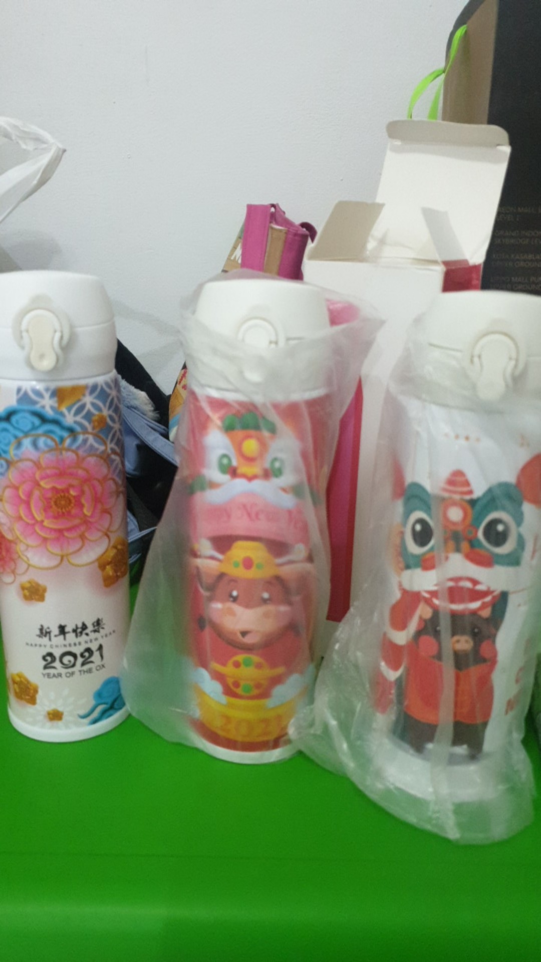 Twin Digital Tumbler Custom Grafir Idul Fitri Edisi Ramadhan Botol Minum 500ml - Tumbler Ramadhan