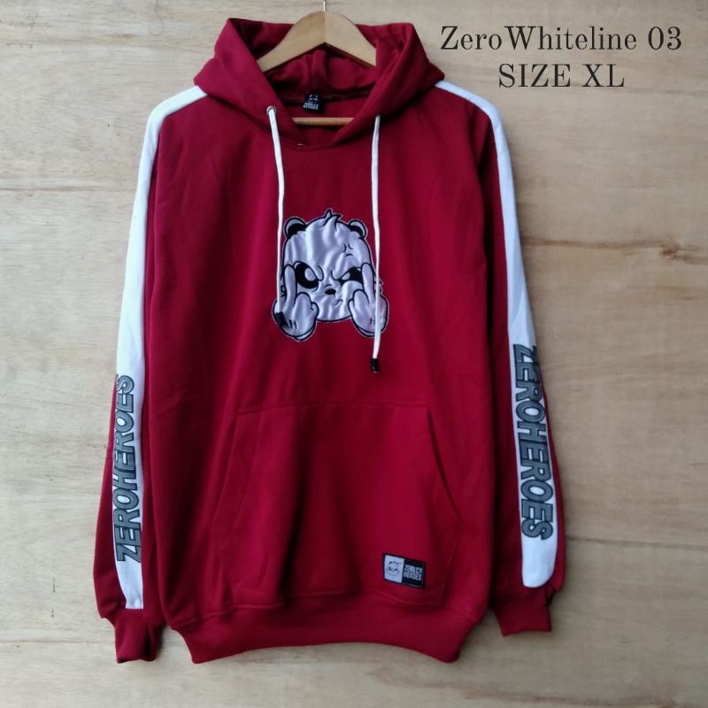 JUMPER/JEMPER/SWEATER HOODIE ZERO HEROES KOMBINASI MODEL BARU COCOK BUAT PRIA/WANITA (UNISEX)