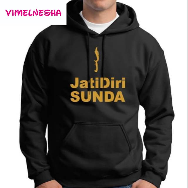 Jaket Hoodie Jumper Sweater Distro Pria Wanita Jati Diri SUNDA terpopuler