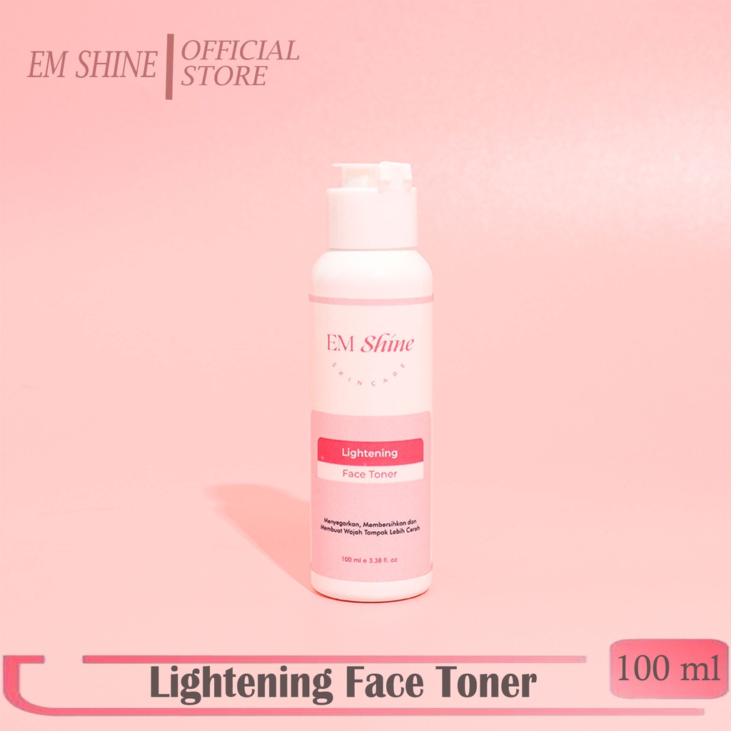 CS1- Em Shine Lightening Face Toner 100ml [ Bpom } - Cerah Glowing Lembap