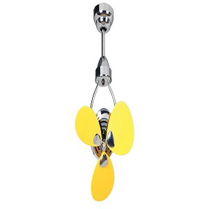 MT.EDMA 15in MINI Ceiling Fan Dekoratif (Yellow) + Remote Control