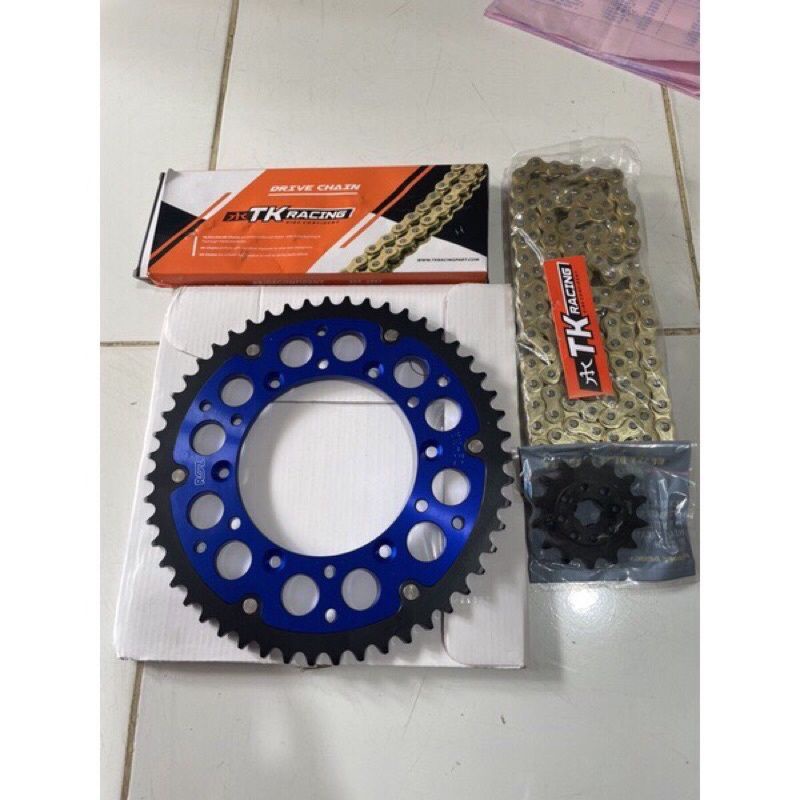 Gear set Yamaha wr 155 wr 155 ROZ  520 set Rantai TK Racing