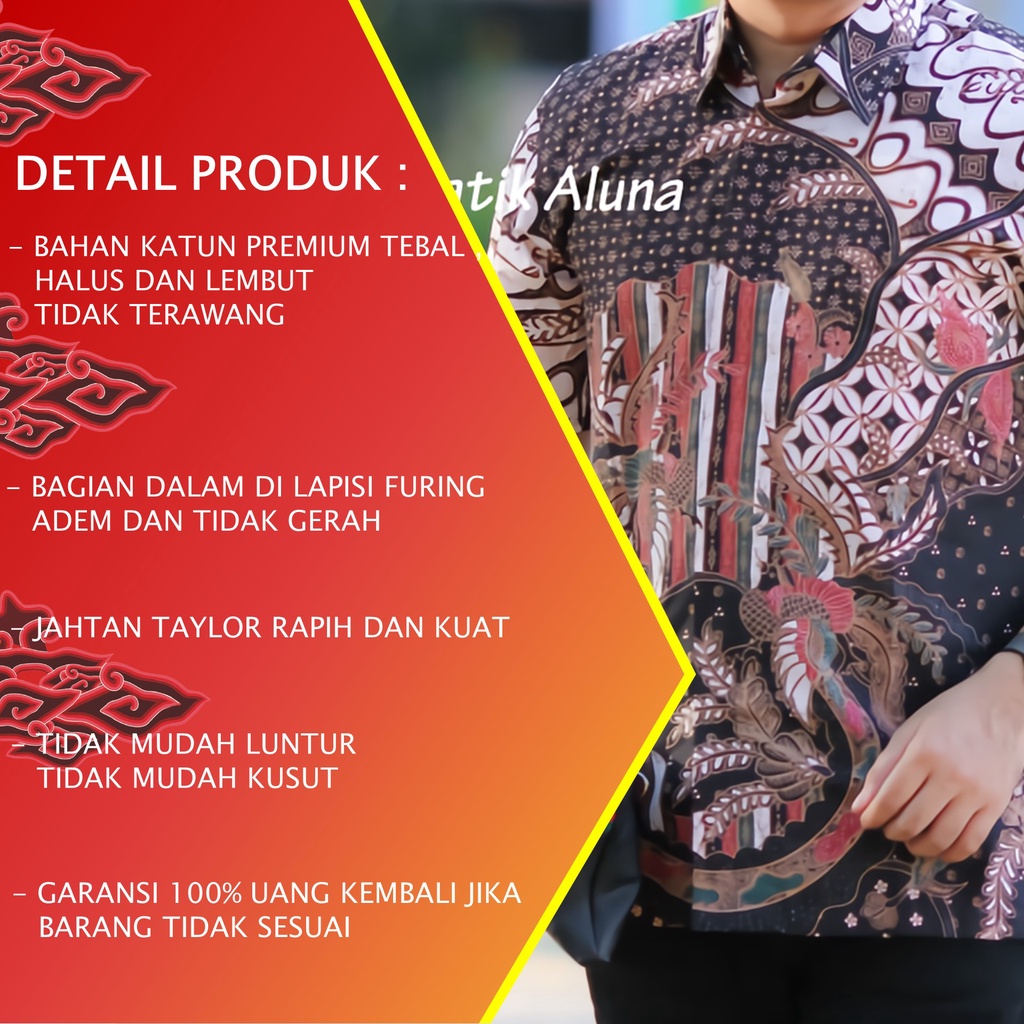 TERLARIS.!! BAJU BATIK PRIA LENGAN PENDEK KEMEJA BATIK PRIA KEREN MODERN BATIK COWOK KEKINIAN PD 009