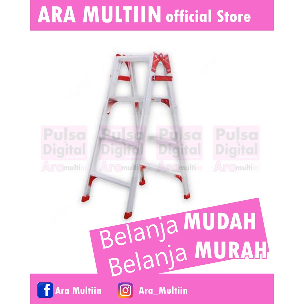 Krisbow/FIxstep Tangga Aluminium Lipat 4 Step 150 kg