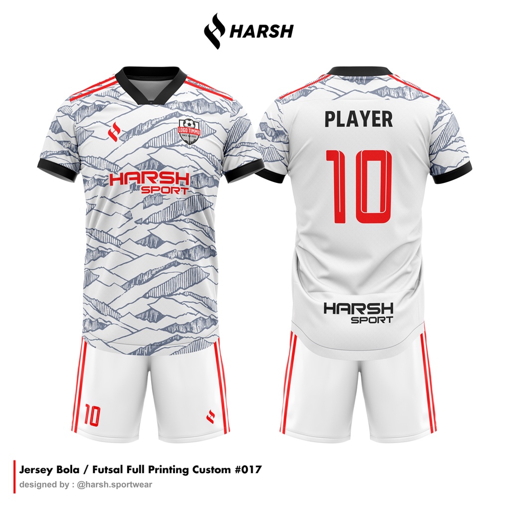 Jual JERSEY BAJU FUTSAL / SEPAKBOLA TERBARU FULL PRINTING FREE NAMA DAN ...