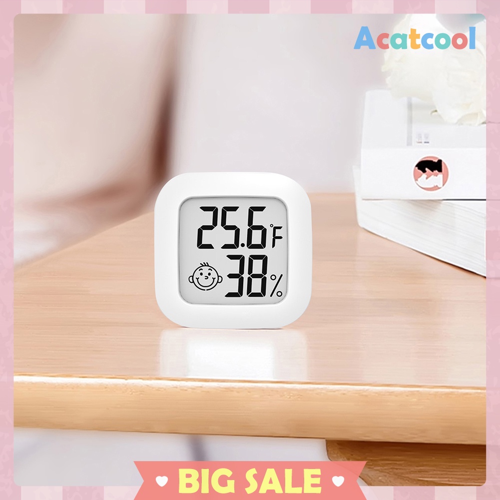 Mini Indoor Thermometer Digital Temperature Baby Room Hygrometer Gauge Home