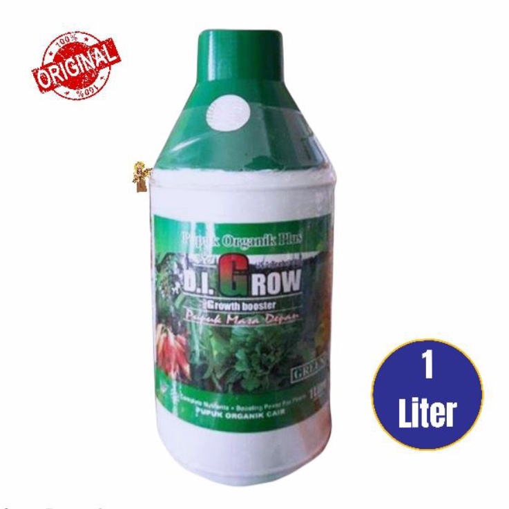Pupuk Organik Cair D.I GROW HIJAU kemasan 1 Liter