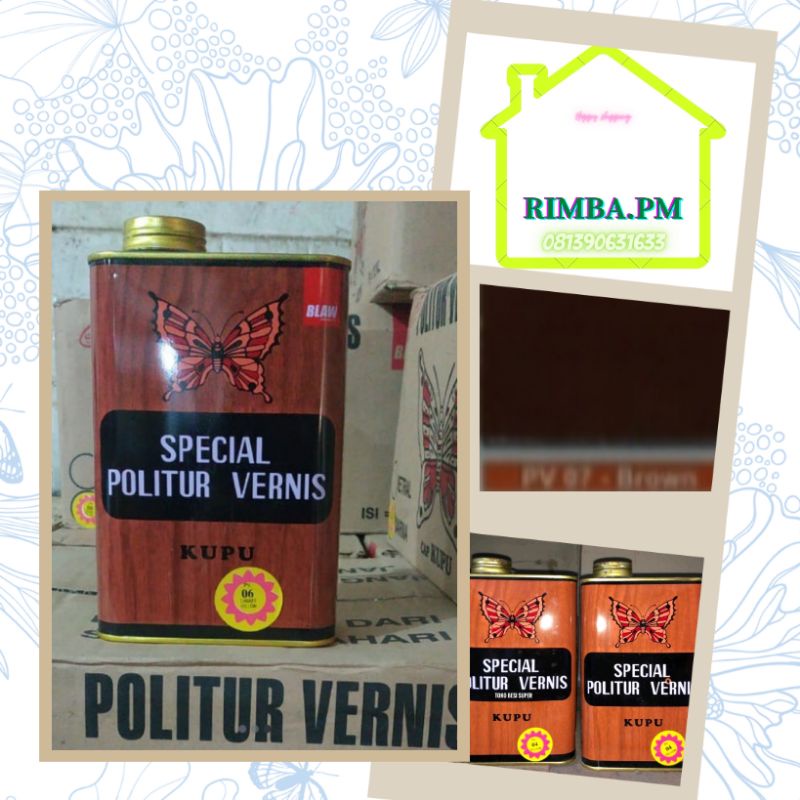 Politur Vernis Kupu PV 07 Brown 1 Liter