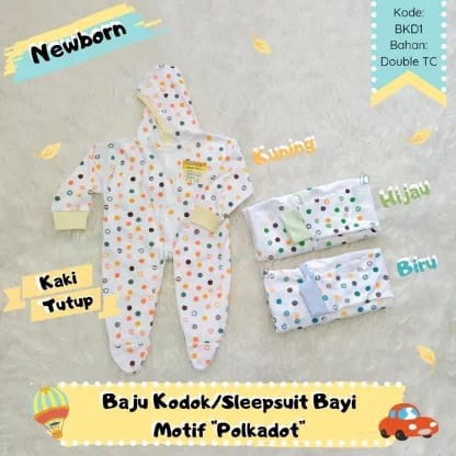 Jumper Bayi Tutup Kaki, Jumpsuit Bayi, Baju Kodok bayi,